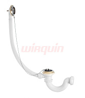 Сифон для ванны S образный с выпуском и переливом 1 1/2*40 (SW1200), WIRQUIN 500_191_2892537